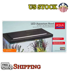 Fish Tank Hood with LED Light 24" X 12" for Most 20 Gallon Tanks Lightweight - Picture 1 of 8