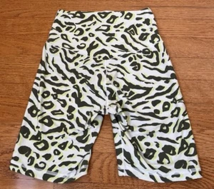 Pantalones Cortos de Bicicleta Offline by Aerie Hi-Rise Goals Amarillo Gris Estampado de Guepardo Medianos M - Imagen 1 de 3