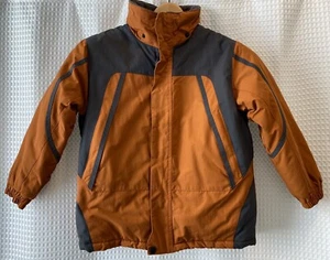 Sportscaster~Kids Size 7~Waterproof Parka~Ski Fleece Jacket~Orange Brown~Winter - Picture 1 of 8