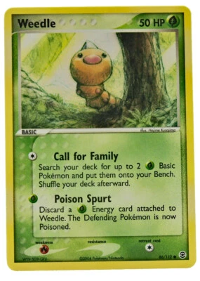 Weedle 86/112 Common Non Holo EX Fire Red Leaf Green NM with eBay Shipping - Image 1 of 3