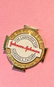 Johnson & Johnson Campaign For Nursing’s Future 1” Pin Brooch Lapel Y2K Vintage - Picture 1 of 3