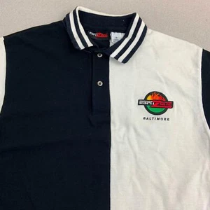 ESPN Zone Poloshirt Herren Gr. S schwarz weiß Baltimore 100% Baumwolle Freizeit Polo - Bild 1 von 8