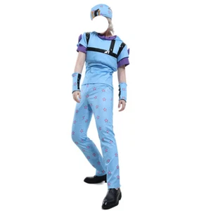 Anime JoJo's Bizarre Adventure Johnny Joestar Cosplay Costume - Picture 1 of 6