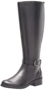 Women's Wide Calf Knee High Boot Fashion, Black, 6.5 Medium Width Free Ship US - Picture 1 of 6