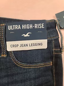 NWT Hollister Women's Ultra High-Rise Crop Jean Leggings Size 3R W26/L24 - Picture 1 of 15