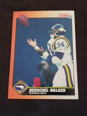 1991 Score Herschel Walker #348 Minnesota Vikings NM+ Fresh Pull! 🔥  HOF - Image 1 of 2