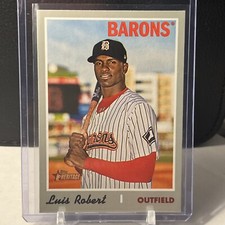 2019 TOPPS HERITAGE MINOR LEAGUE LUIS ROBERT BIRMINGHAM BARONS #154