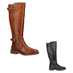 Pikolinos Womens Boots Aldaya W8J-9621 Casual Zip-Up Buckles Knee Leather - Picture 1 of 9