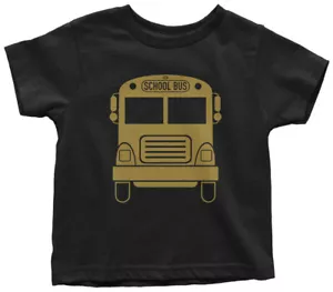 Camiseta dorada de autobús escolar para niños pequeños conductor niños regalo de regreso a la escuela - Imagen 1 de 11