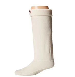 Hunter Original Tall Fleece Welly Boot Socks Cream Size L 8228 - Picture 1 of 1