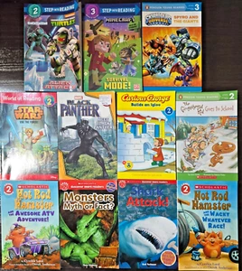 11 Teile - Scholastic, Marvel, Minecraft, Disney: Leserbücher Level 2 & 3 - Bild 1 von 15