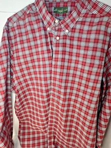 Eddie Bauer Shirt Mens XL Red White & Blue Plaid Wrinkle Resist Relaxed Fit - Picture 1 of 7