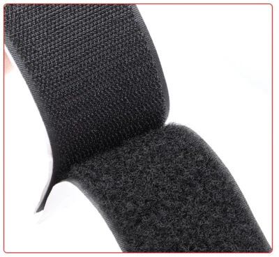 Klettband Selbstklebend Extra Stark Weiß Schwarz Klettverschluss 1M 5M 10M breit - Bild 1 von 4