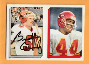 Buddy Curry Atlanta Falcons AUTO Signed 1986 Topps Sticker North Carolina - Bild 1 von 2