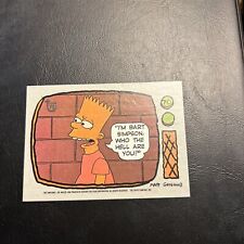 Jb9a Topps 75Th Anniversary 2013 #96 The Simpsons Bart 1990 Who The Hell