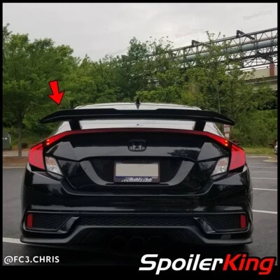 Factory Spoiler Extension Gurney Flap (Fits: Honda Civic 2016-2021 2dr) 284FSE - Image 1 of 4