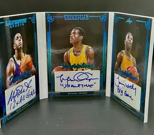 2024 Leaf Ultimate Sports Magic Johnson Cooper Worthy Inscription Auto /5 - Picture 1 of 6
