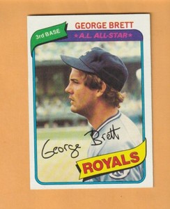 George Brett Kansas City Royals 1980 Topps #450 HOF 7N