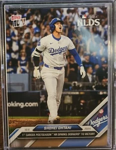 Shohei Ohtani 1st Postseason HR - 2024 MLB Topps NOW Card 801 - Picture 1 of 1