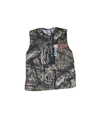 M Men's Mossy Oak Camo Sleeveless Crew T-Shirt / Tank NWT Break Up Infinity  - Image 1 of 2
