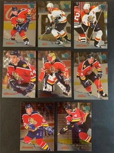 Set 8 carte squadra Fleer Metal Florida Panthers 1995-96 - Foto 1 di 1