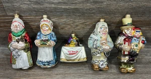 Kurt Adler Polonaise A Christmas Carol Glass Ornaments Limited Edition Box Set - Picture 1 of 17
