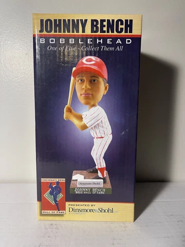 2011 Hall Of Fame Johnny Bench Letter “B” Bobblehead Cover