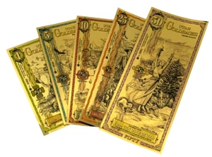 2024 Utah Goldback Set (1, 5, 10, 25 & 50 Notes) - Picture 1 of 13