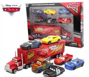 7pcs Disney Pixar Cars Mater Lightning Mcqueen Jackson Car Truck Diecast Kid Toy - Picture 1 of 9
