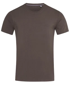 Mens Plain Slim Fitted Body Fit Cotton + Elastane Fashion Tee T-Shirt Tshirt - Picture 1 of 14