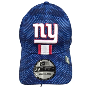 New Era New York Giants Hat Cap Fitted Blue L/XL 39thirty On Field Headwear New - Picture 1 of 13
