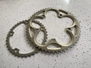 SRAM Powerglide Chainrings Set 53t 39 Tooth 130 BCD 10 Speed Ring 53 Anodized - Picture 1 of 16