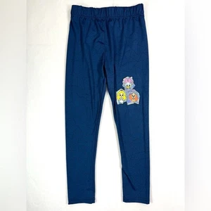 DISNEY Girls’ 100th Anniversary Blue Characters Diamond Appliqué Leggings 8 - Picture 1 of 8