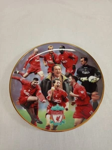 Danbury Mint Collectors Plate Liverpool Football Club Treble Winners 2001 8" - Picture 1 of 4