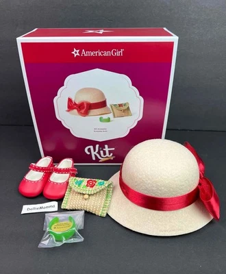 Nuevo Kit American Girl BeForever Meet Zapatos~Accesorios~Sombrero/Cartera/Pulsera con Caja Foto 1 de 4