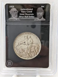 1925 Stone Mountain Commemorative Silver Half Dollar #484 - Picture 1 of 4