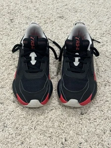 Puma RS-X Shoes Red And Black Boys Size 2 - Picture 1 of 6