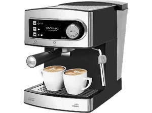 Cafetera express - Cecotec Power Espresso 20, 850 W, 20 bares, 1.5 L, Plata y ne - Imagen 1 de 7