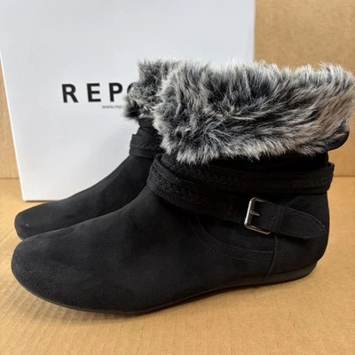 Botas para mujer REPORT talla 9,5 Eathan negras imitación piel microfibra cómodas invierno Foto 1 de 4