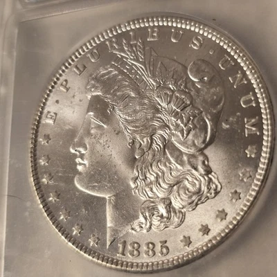 1885 Morgan Silver Dollar $1 ICG MS64, Uncirculated Beautiful - Image 1 of 4