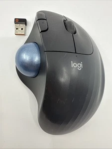 Logitech M570 Trackball Wireless Mouse Ergonomic T-R0001 w/USB Dongle - Picture 1 of 6