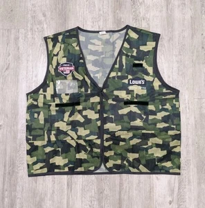 Lowe’s Camo Vest Merchandising Service Employee Veteran - Size 2XL - Picture 1 of 6