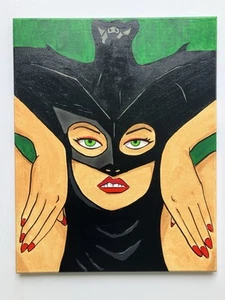 Original DREAD PIRATE FOXY The Batwoman art deco WEIRD TALES Creepy Macabre Art - Picture 1 of 5