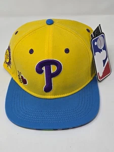 MLB PHILADELPHIA PHILLIES - PRO STANDARD LUXURY HAT YELLOW GOOD VIBES ONLY LOVE - Picture 1 of 12