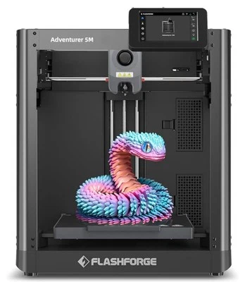 FLASHFORGE Adventurer 5M 3D Printer with Fully Auto Leveling, Max 600mm/s Hig... - Image 1 of 4