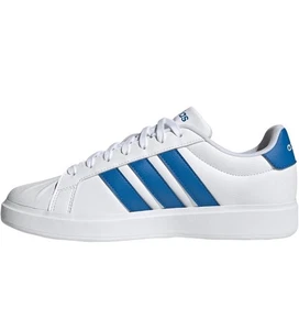 Adidas Streettalk Low-Top Shoes White/Blue Sz 12 US NEW UK 11 1/2 - Picture 1 of 9