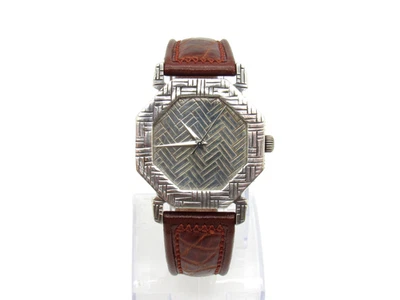John Hardy Collection Sterling Silver 925 Men’s Octagon Wristwatch Handcrafted - Image 1 of 4
