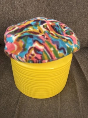 Sombrero Boina Floral Multicolor I. Magnin Años 60 Mod Psicodélico De Colección Foto 1 de 4