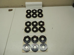 ELNA (18) Disc Sewing Machine Stitch Cams Complete Set w/case Excellent - Picture 1 of 6