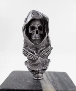 the grim reaper, la muerte, lord death hotrod car hood ornament - Picture 1 of 6